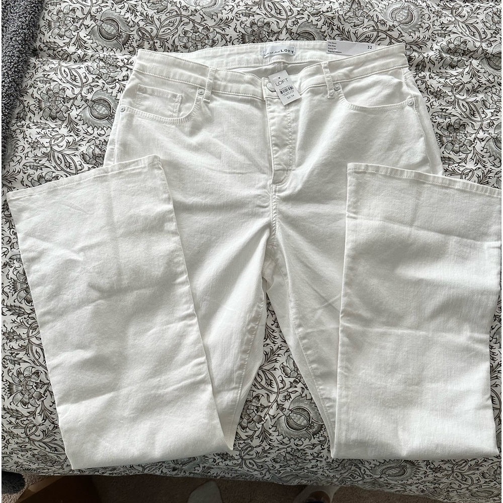 NWT Curvy midrise Bootcut in White